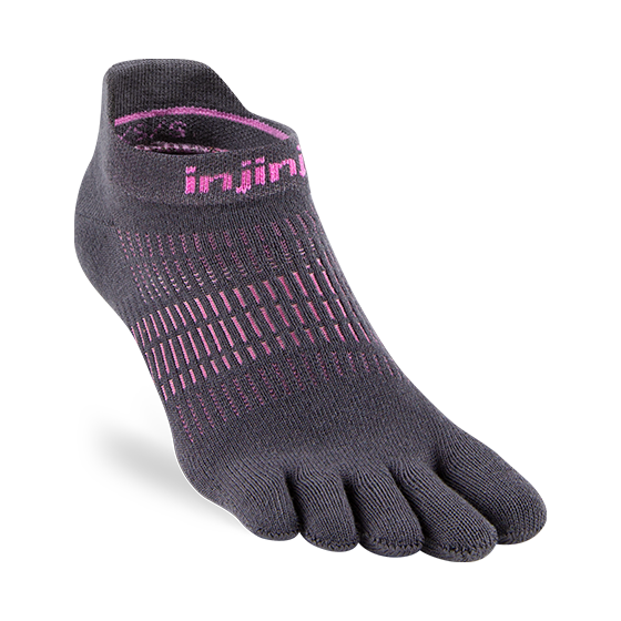 Womens Injinji Run Lightweight No Show Socks