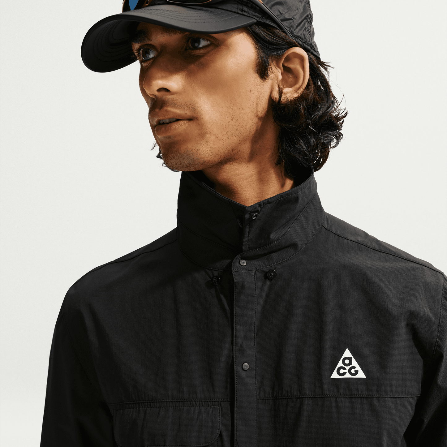 Mens Nike ACG Aireez Button-Up SS Top