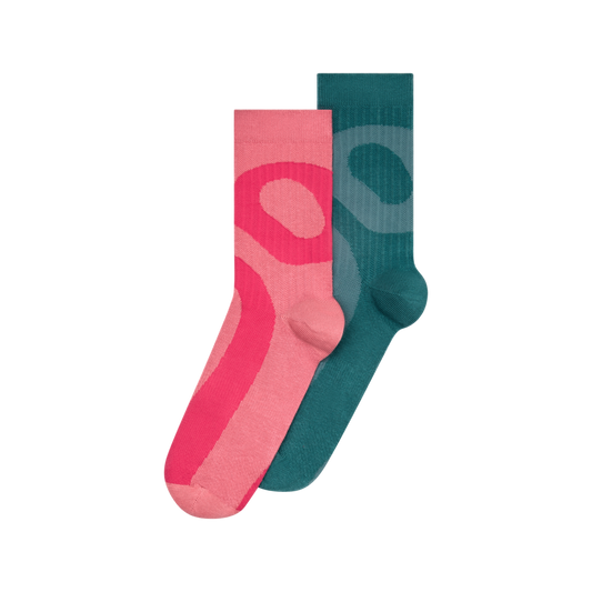 Unisex On Liquid Logo Sock High 2P