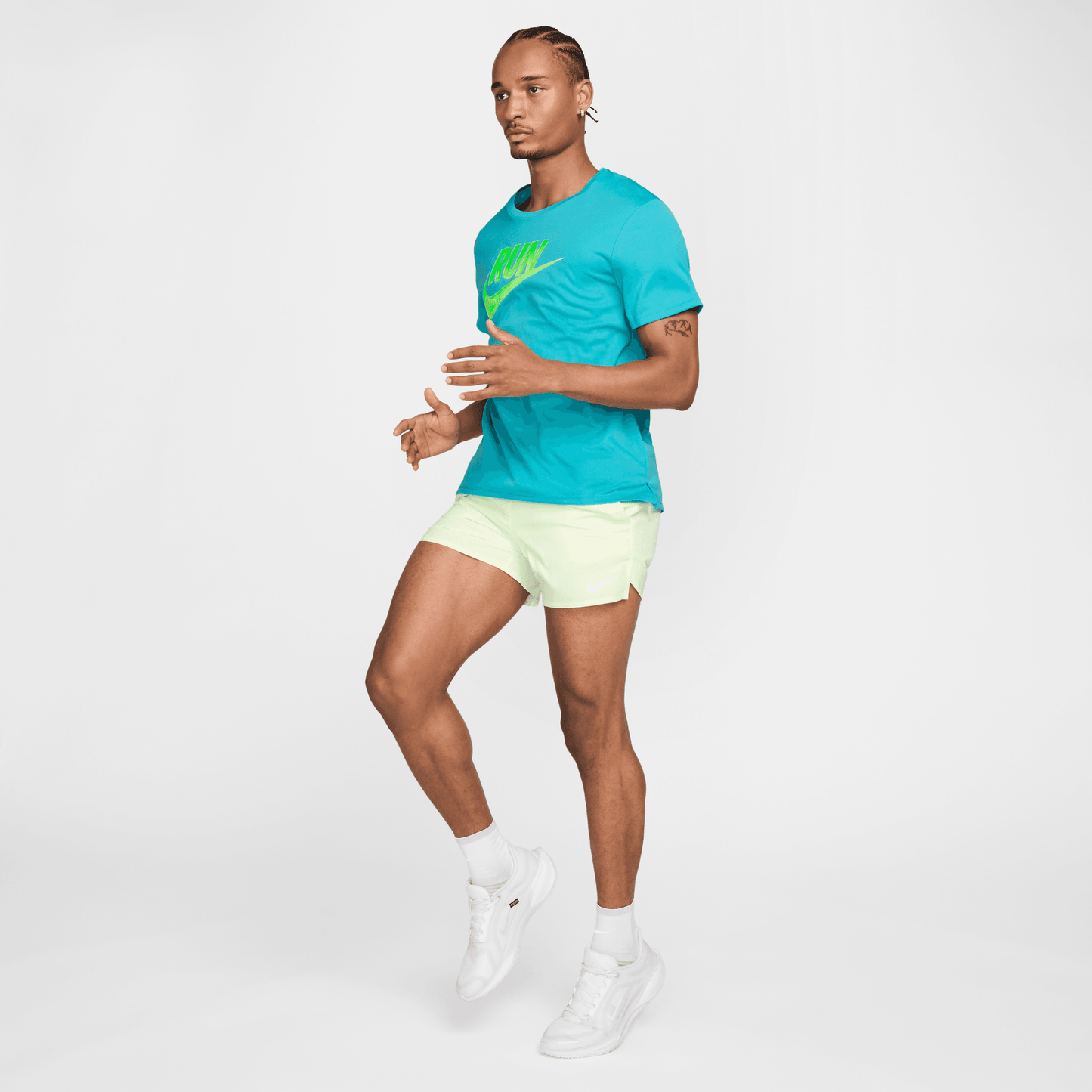 Mens Nike Miler Run Energy Short-Sleeve Running Top