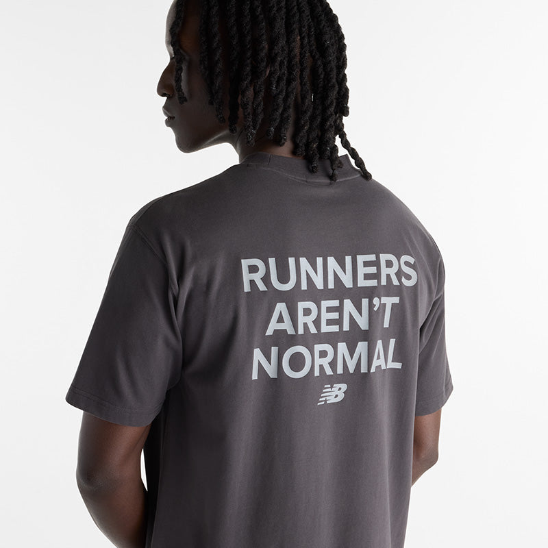 Mens New Balance Nocturnal Run Runners Aren't Normal T-Shirt