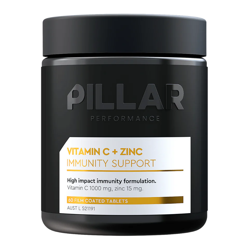 Pillar Performance Vitamin C + Zinc - 60 Capsules
