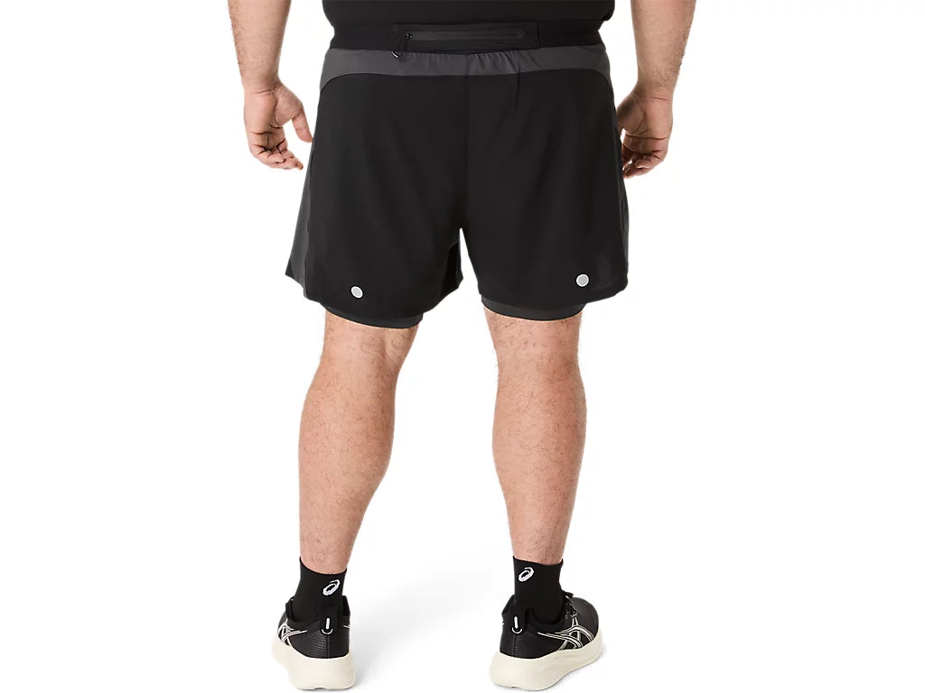 Mens Asics Road 2N1 5in Short
