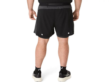 Mens Asics Road 2N1 5in Short