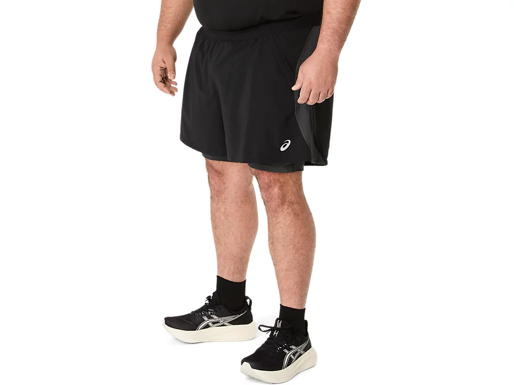 Mens Asics Road 2N1 5in Short