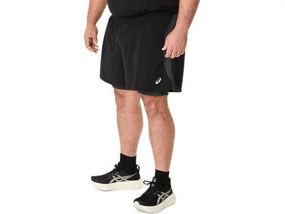 Mens Asics Road 2N1 5in Short