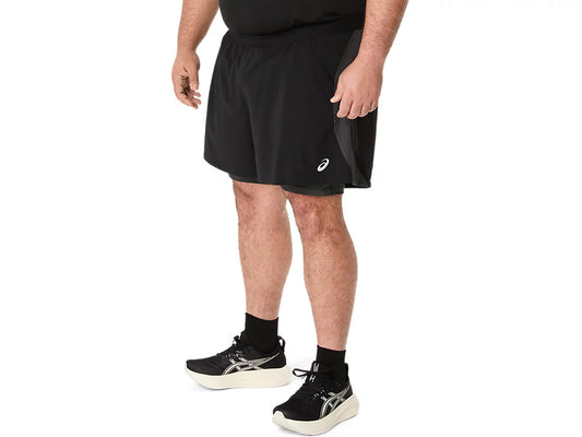 Mens Asics Road 2N1 5in Short