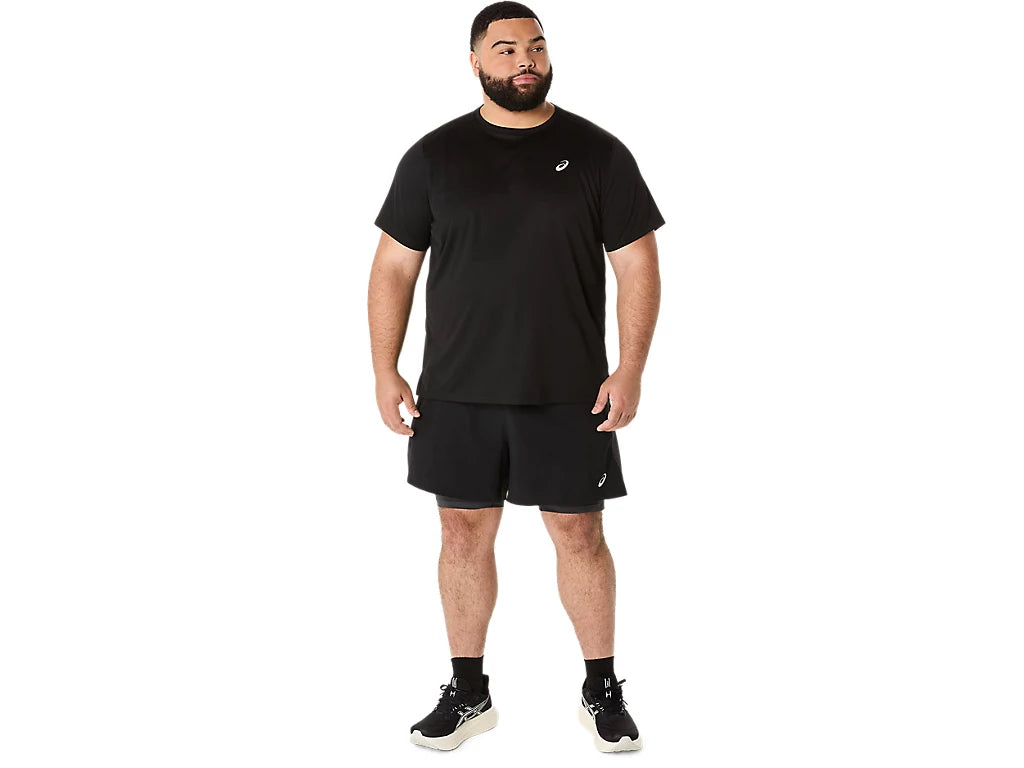 Mens Asics Road 2N1 5in Short