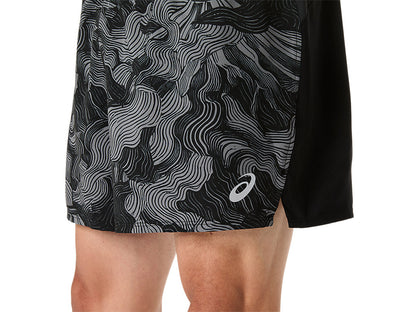 Mens Asics Fujitrail All Over Print 5In Short