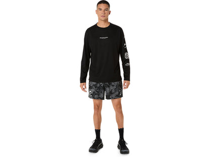 Mens Asics Fujitrail All Over Print 5In Short