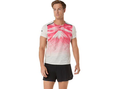 Mens Asics Fujitrail Elite Graphic SS Top