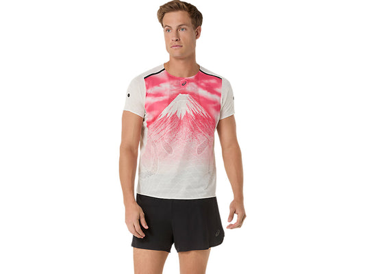 Mens Asics Fujitrail Elite Graphic SS Top