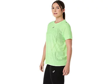 Womens Asics Metarun SS Top