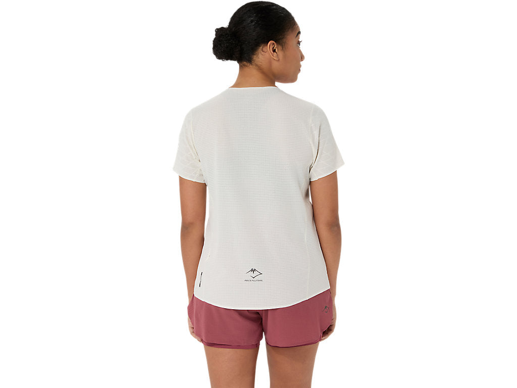 Womens Asics Fujitrail Elite Graphic SS Top