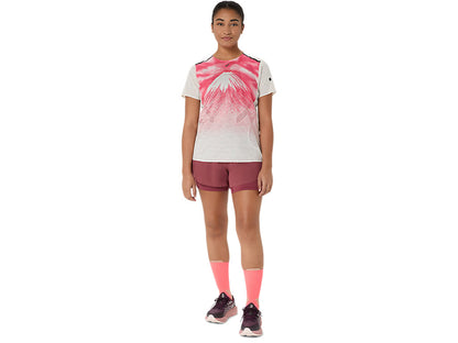 Womens Asics Fujitrail Elite Graphic SS Top
