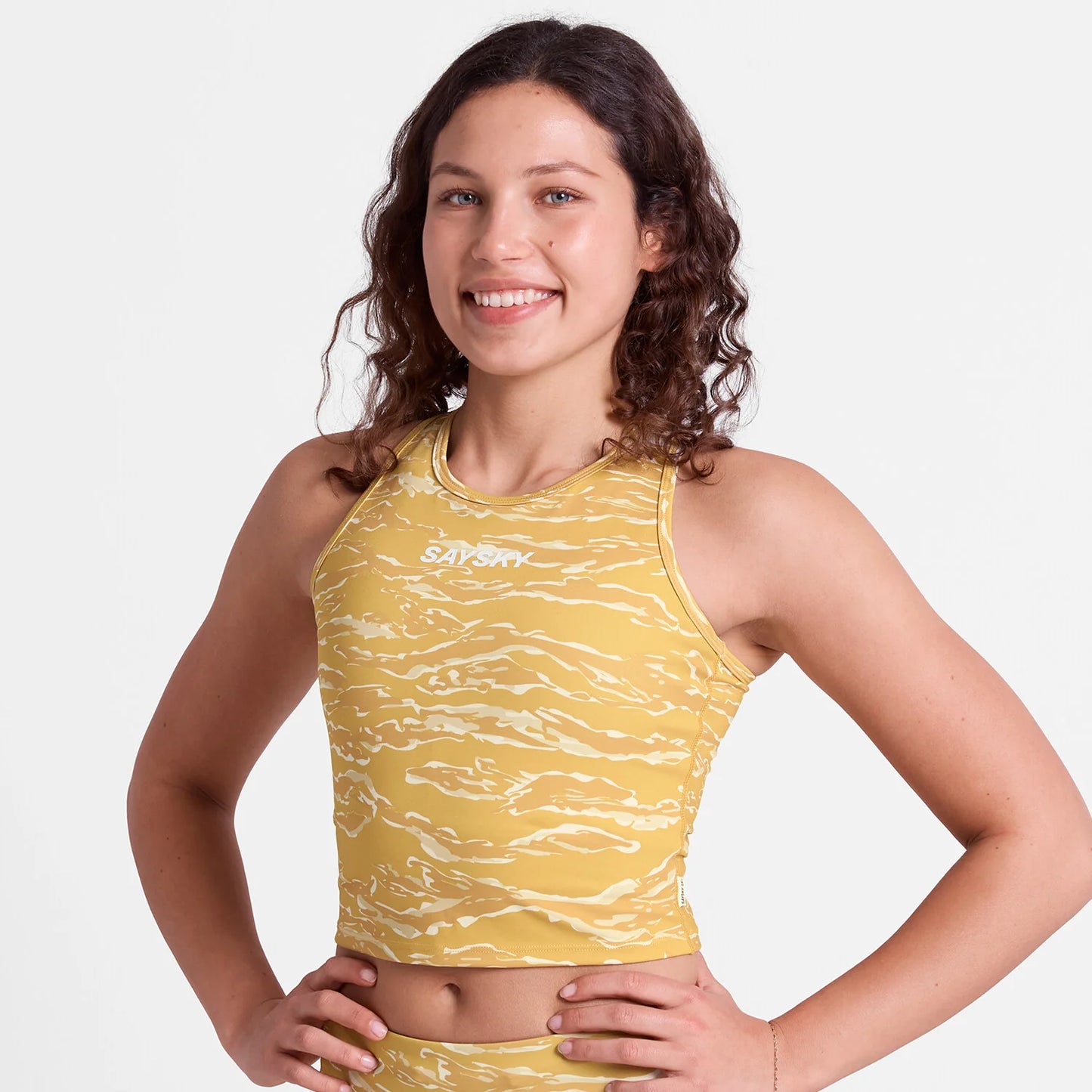 Womens Saysky Tiger Combat Crop Top