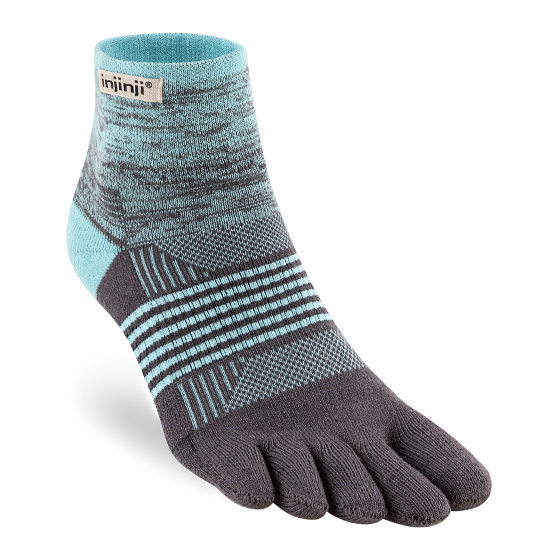 Womens Specific Injinji TRAIL 2.0 Midweight Mini Crew Socks