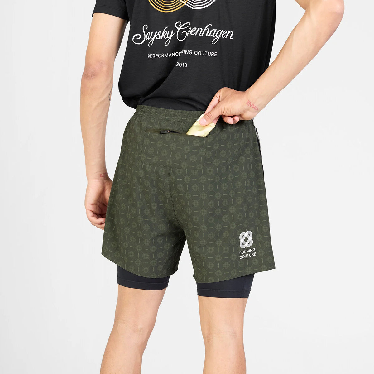 Mens Saysky Couture Pace 2 in 1 Shorts 5 Inch