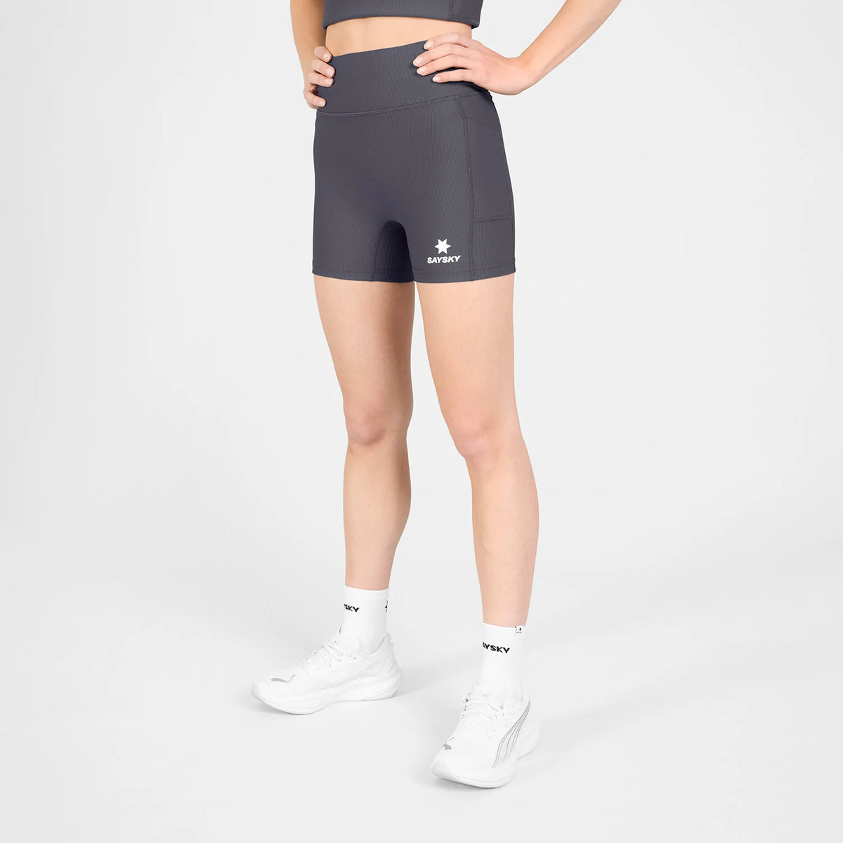 Womens Saysky Combat+ Rib Short Tights 4"