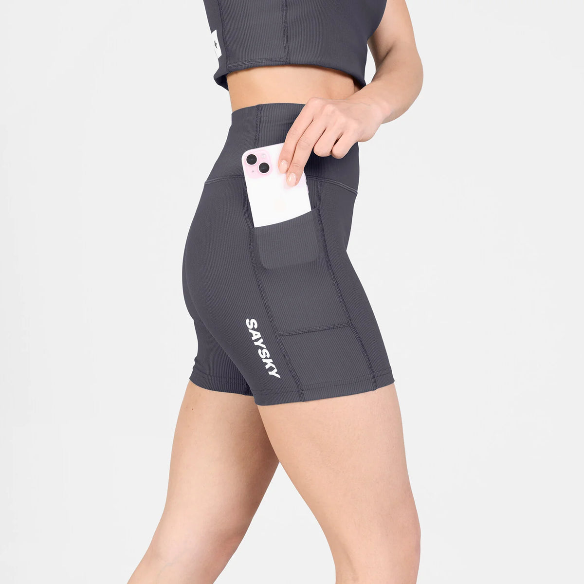 Womens Saysky Combat+ Rib Short Tights 4"