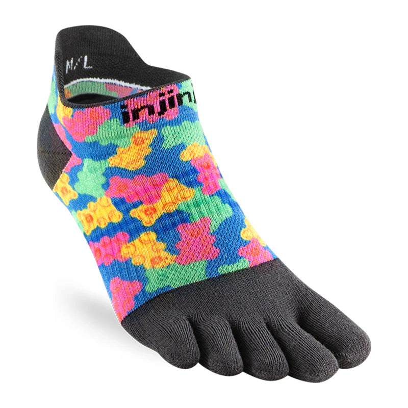 Womens Injinji Spectrum Run Lightweight No-Show