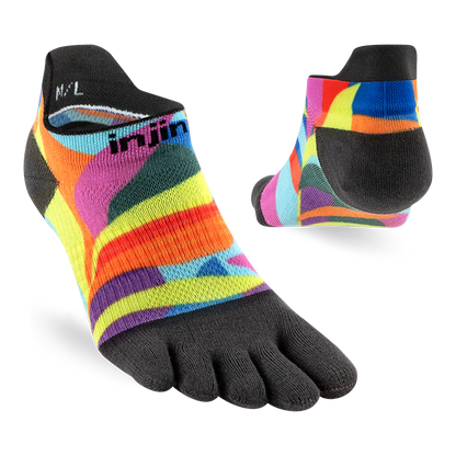 Womens Injinji Spectrum Run Lightweight No-Show