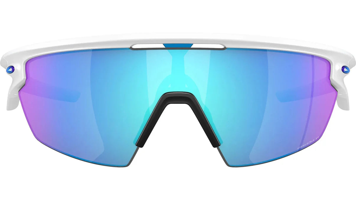 Oakley Unisex Sphaera Matte White w/ Prizm Sapphire Polarized