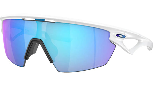 Oakley Unisex Sphaera Matte White w/ Prizm Sapphire Polarized