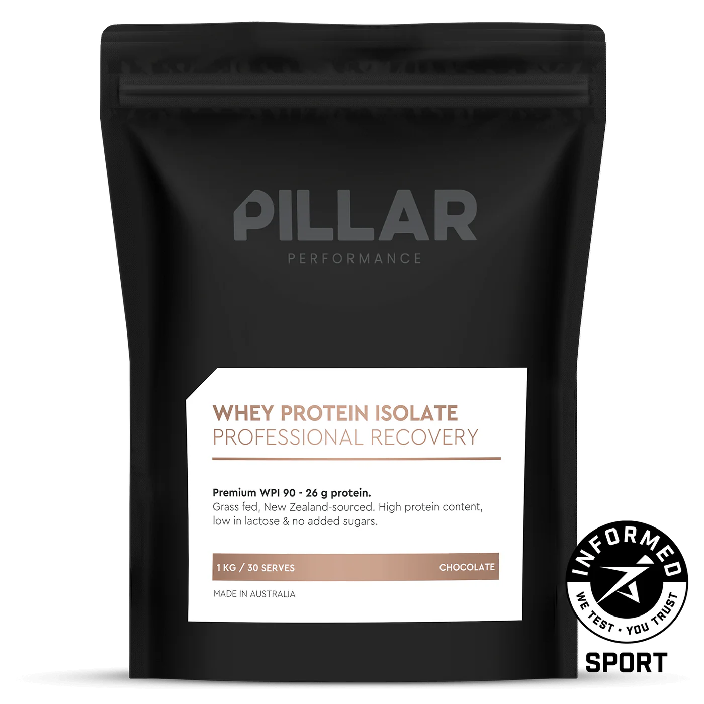 Pillar Whey Protein Isolate - Grass-fed