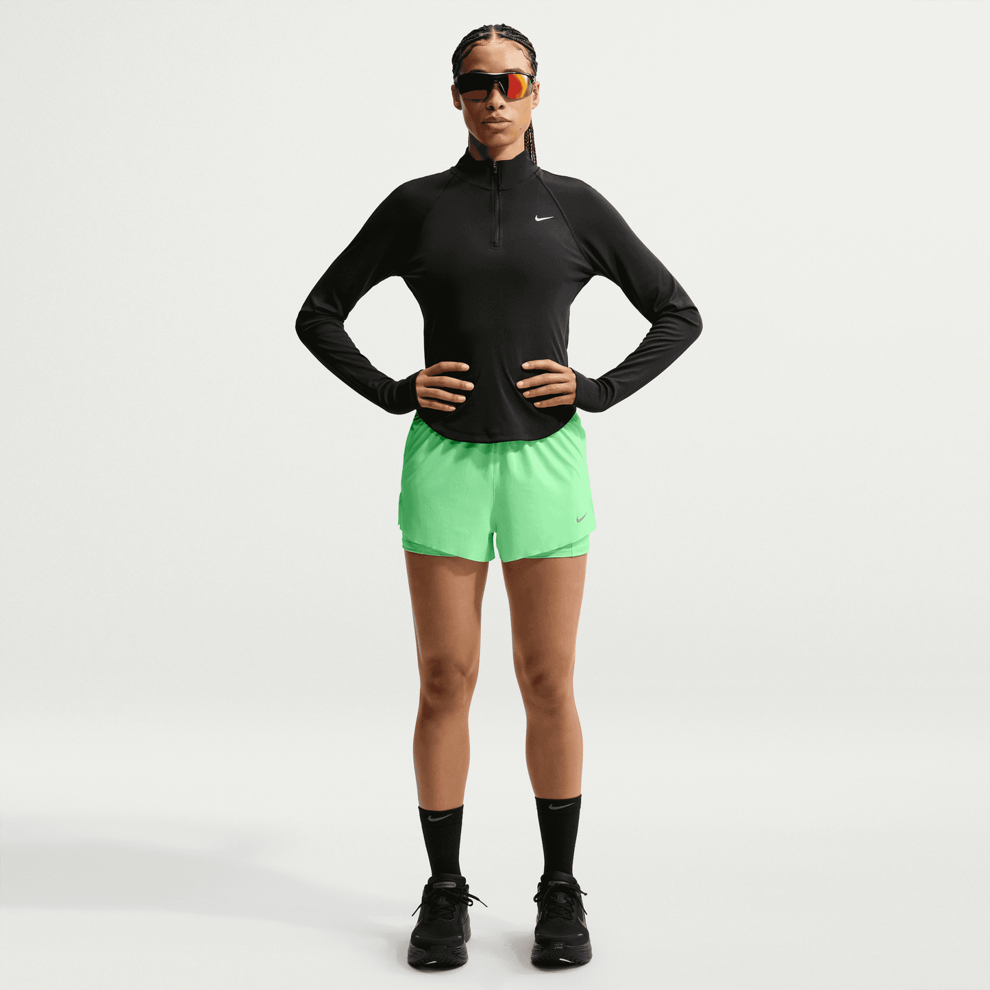 Womens Nike Dri-Fit Swift Mid-Rise 2in1 Short