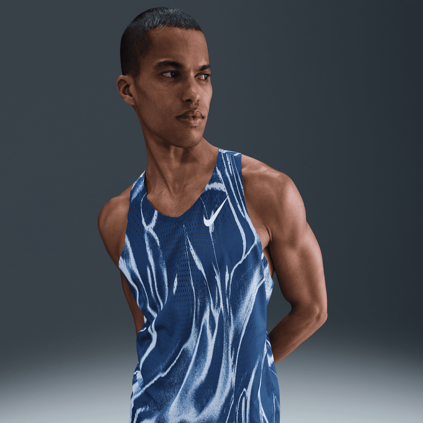 Mens Nike AeroSwift Men's Dri-FIT ADV Running Singlet Aop