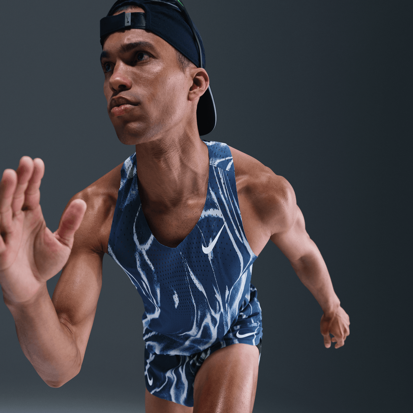 Mens Nike AeroSwift Men's Dri-FIT ADV Running Singlet Aop