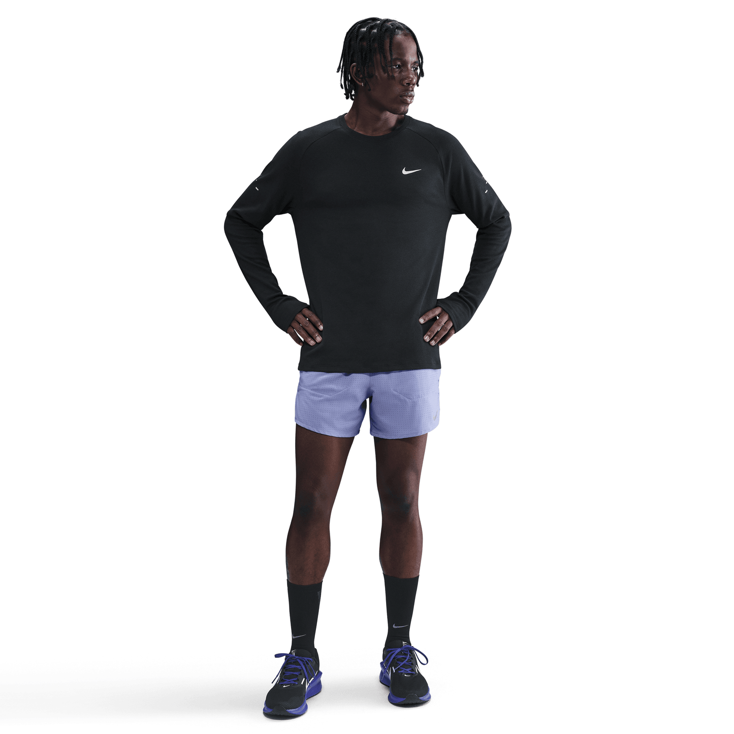 Mens Nike Dri-FIT Stride Waffle Crew