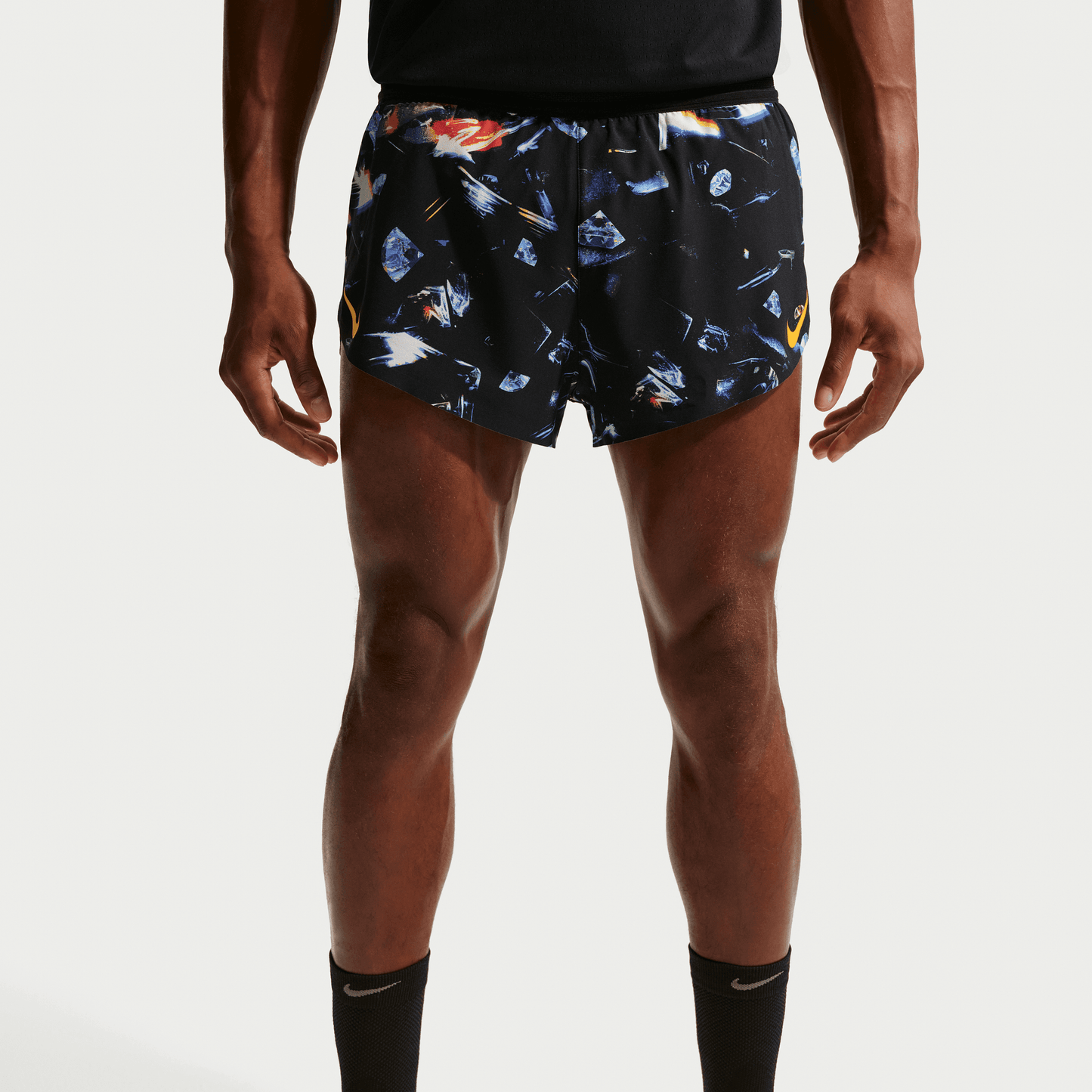 Mens Nike Dri-FIT ADV 2" Brief-Lined Glam Running Shorts