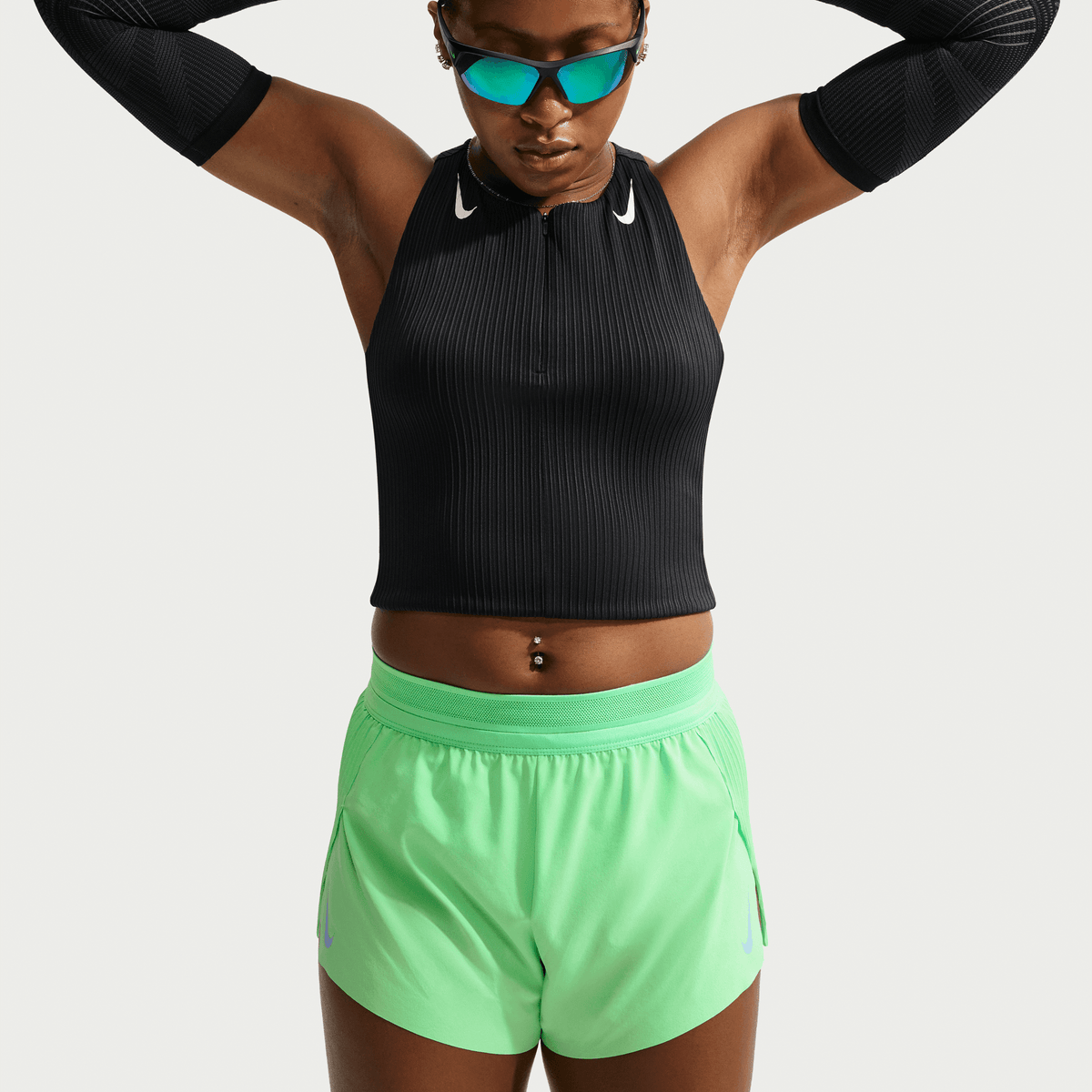 Womens Nike Aeroswift Dri-FIT Pocket Crop Top