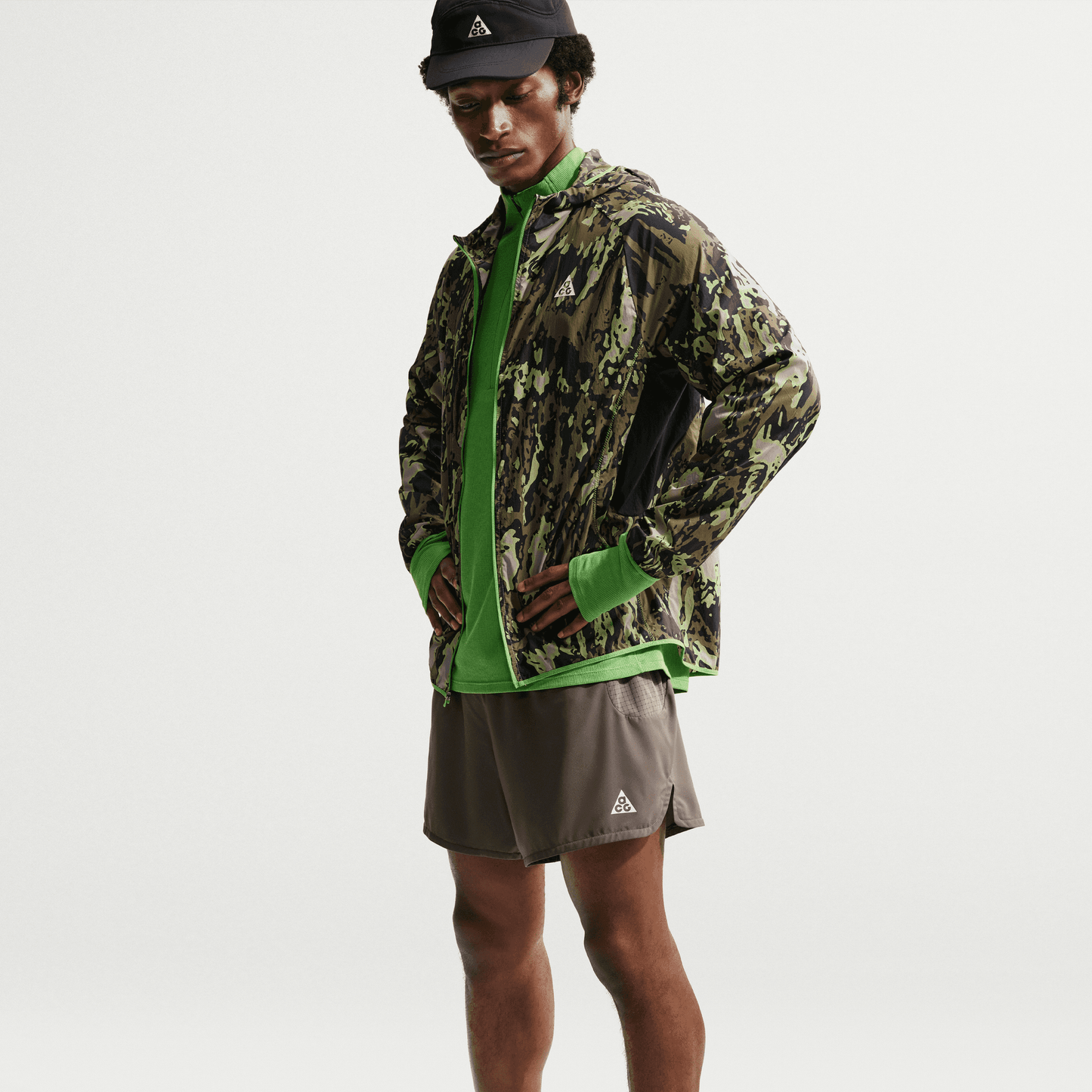 Mens Nike ACG Dri-FIT ADV Second Sunrise 5" Brief-Lined Shorts