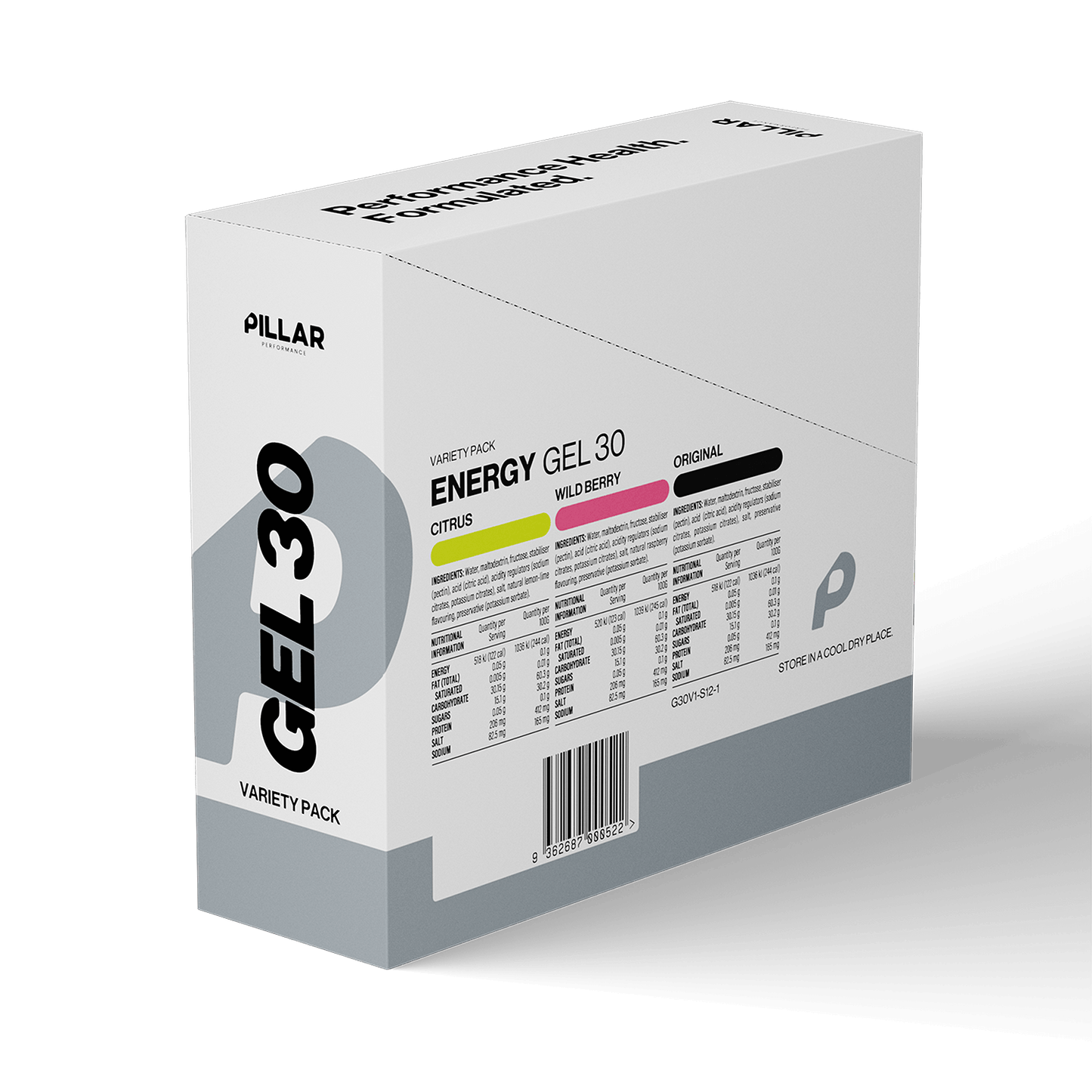 Pillar Performance Energy Gel 30 - Box of 12