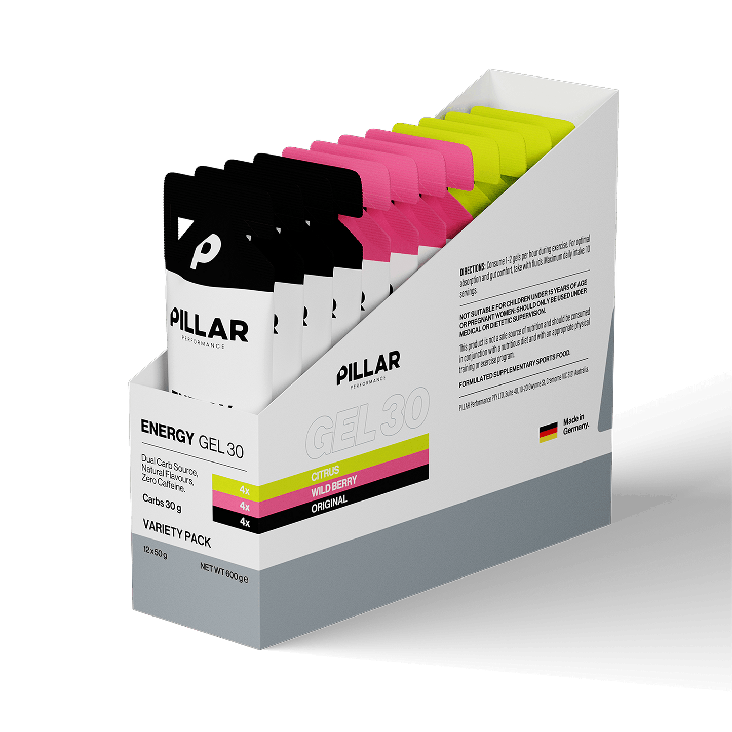 Pillar Performance Energy Gel 30 - Box of 12