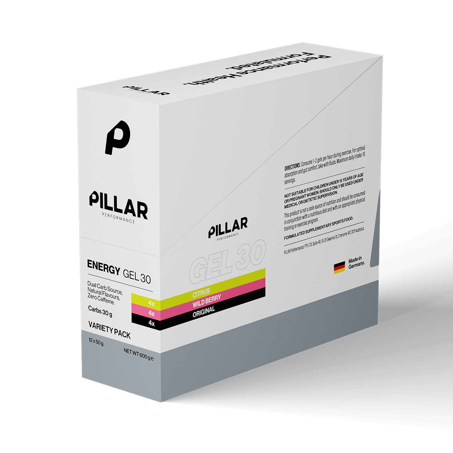 Pillar Performance Energy Gel 30 - Box of 12