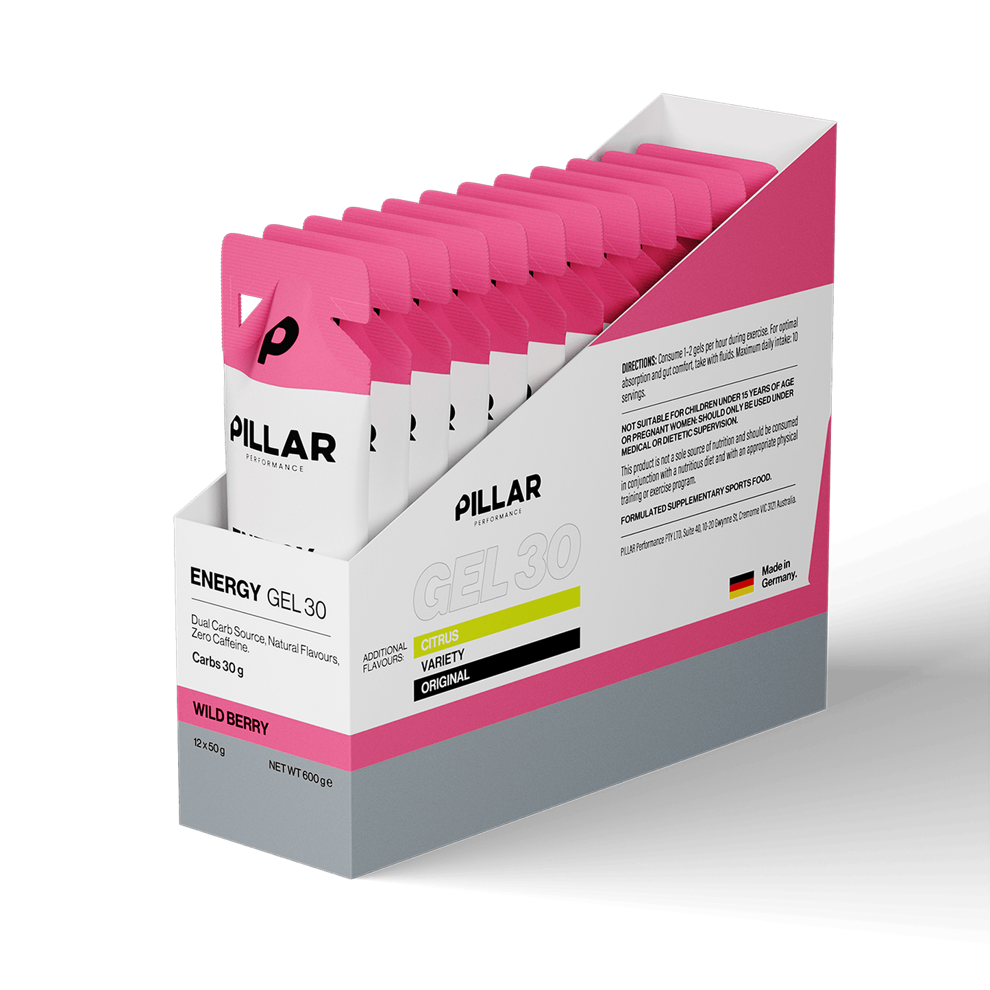 Pillar Performance Energy Gel 30 - Box of 12