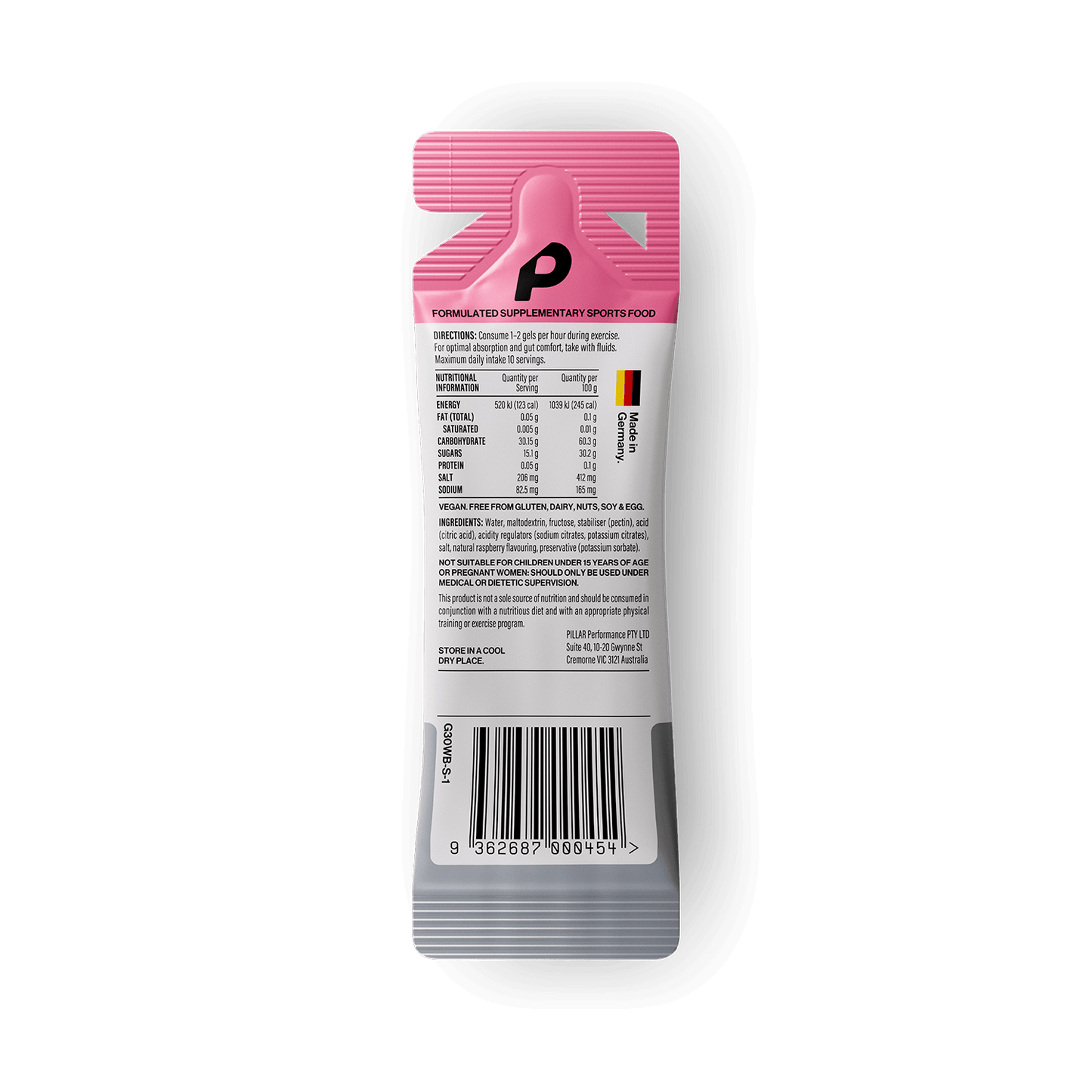 Pillar Performance Energy Gel 30