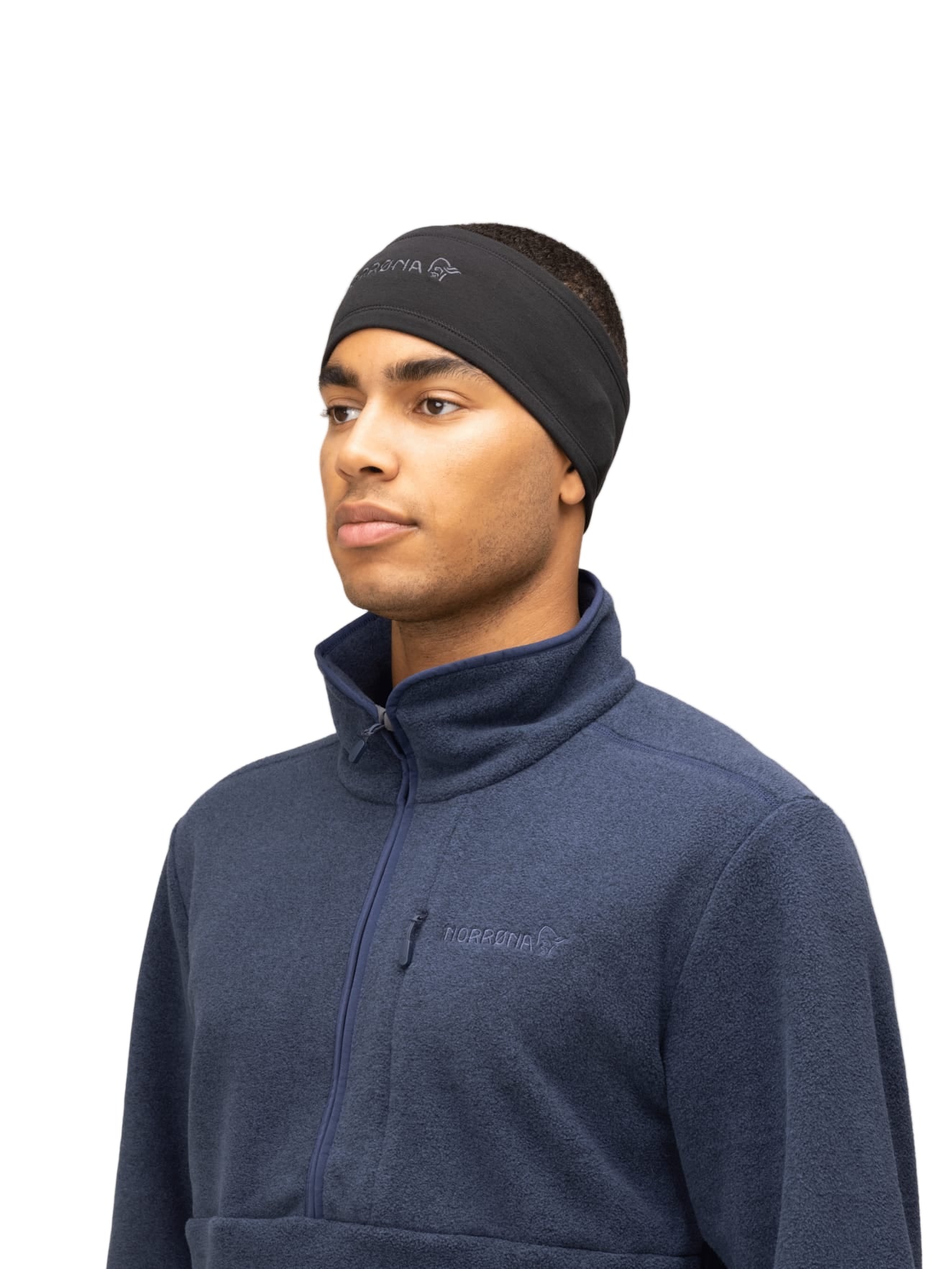 Unisex Norrøna /29 Warmwool2 Headband - Caviar