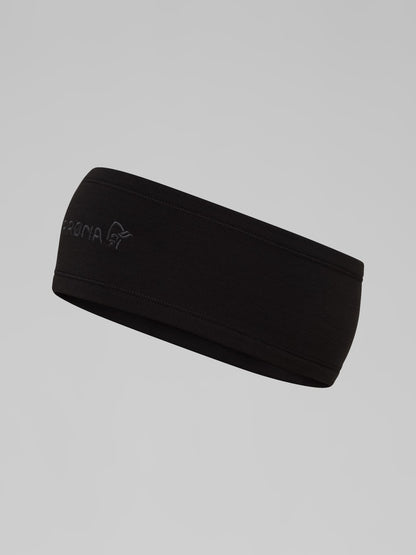 Unisex Norrøna /29 Warmwool2 Headband - Caviar