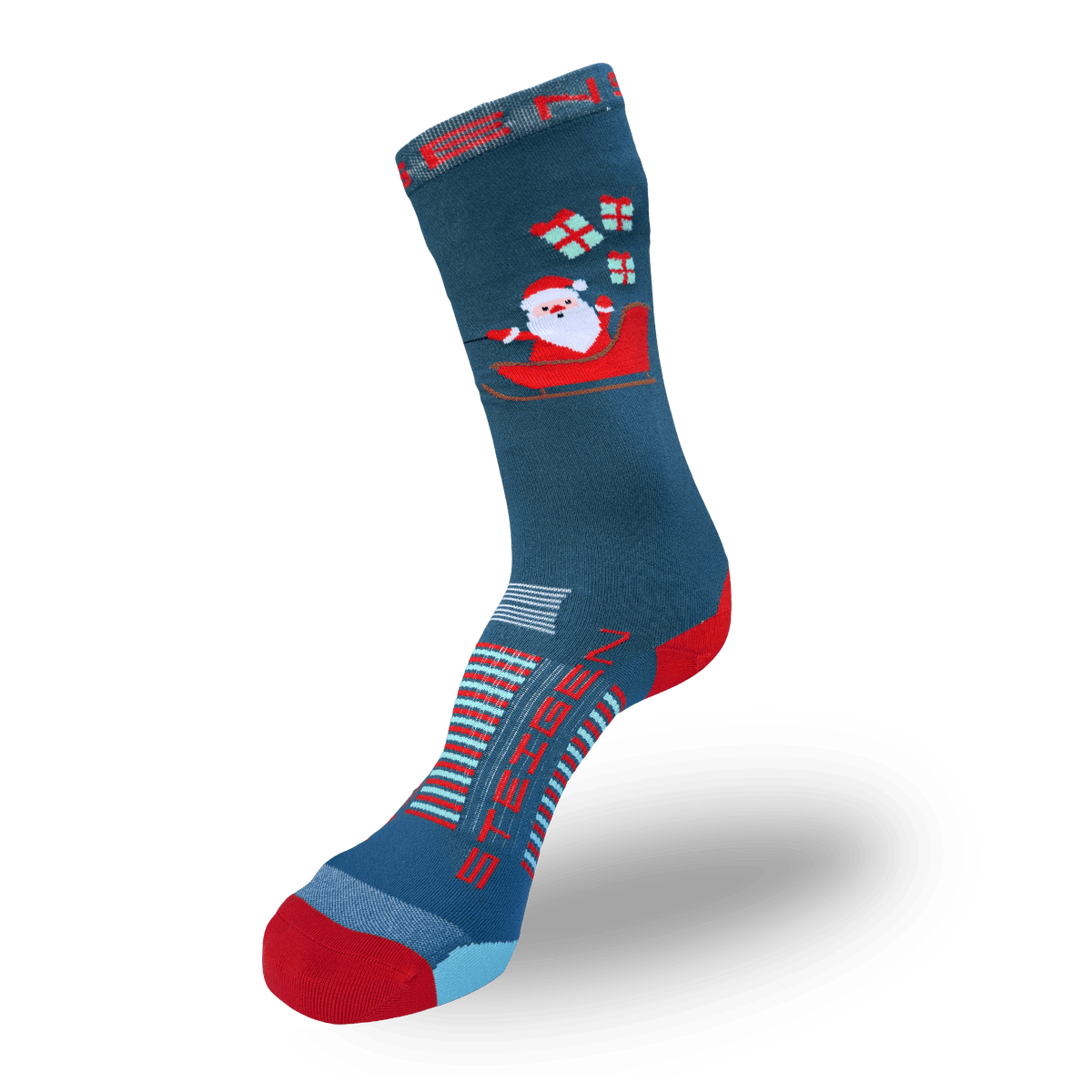 Steigen Christmas Santa’s Sleigh Running Socks ¾ Length