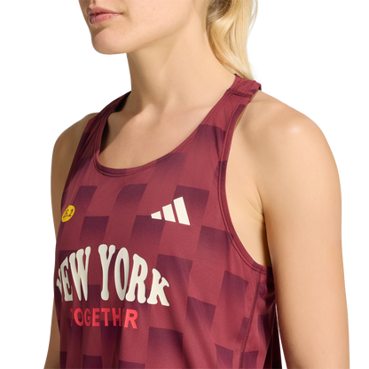 Womens Adidas Adizero NYC Singlet