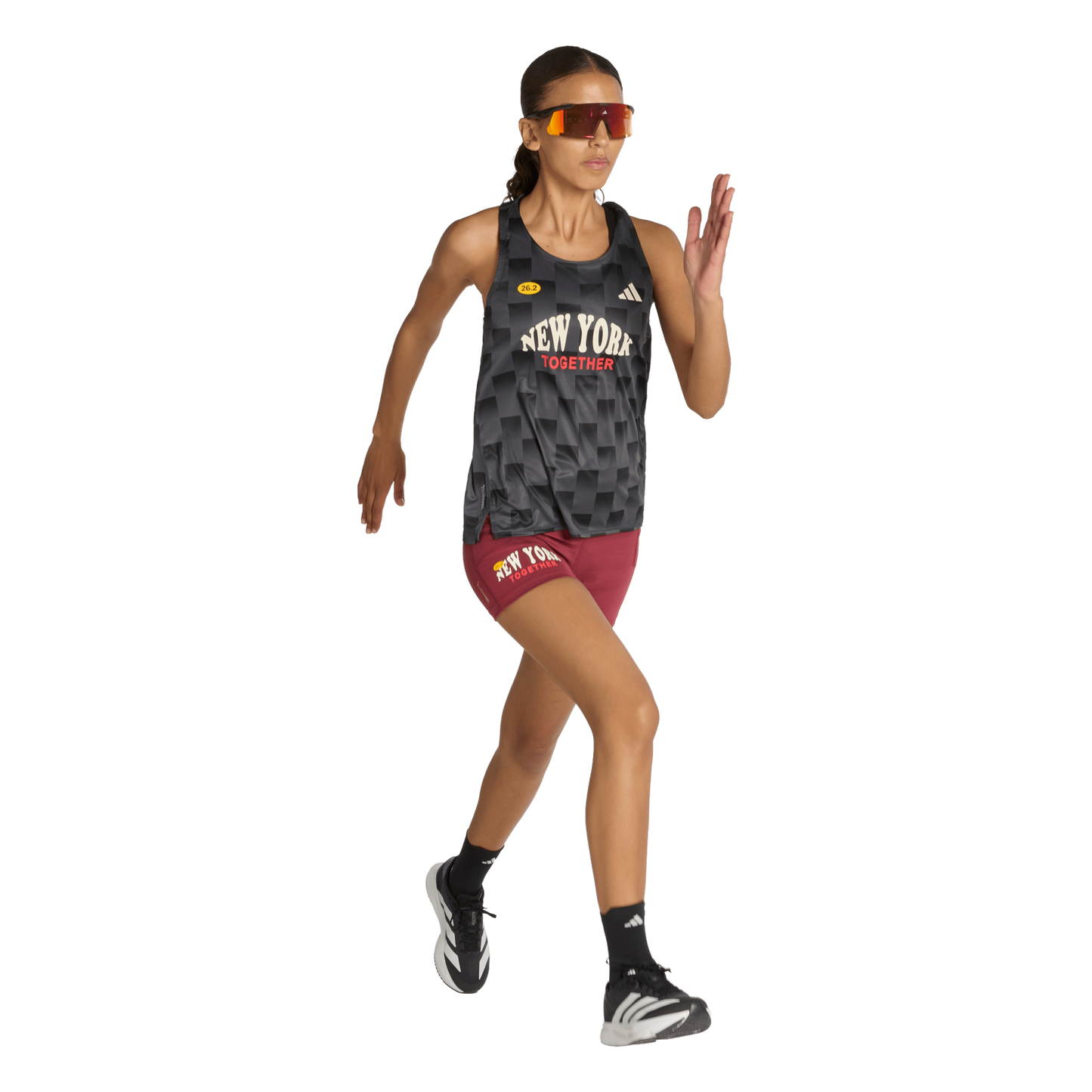 Womens Adidas Adizero NYC Running Short Leggings 4"