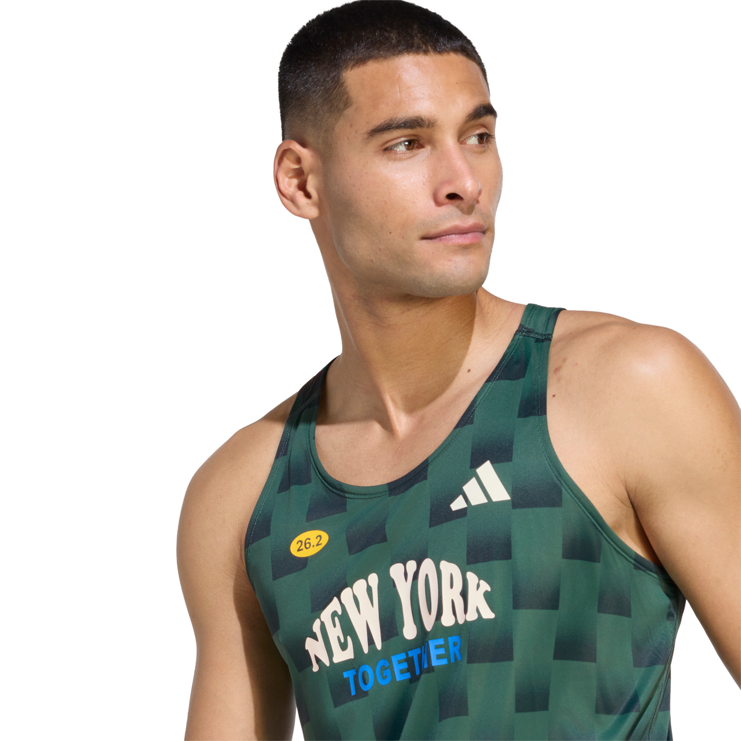 Mens Adidas Adizero NYC Singlet