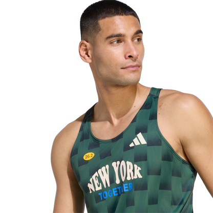 Mens Adidas Adizero NYC Singlet
