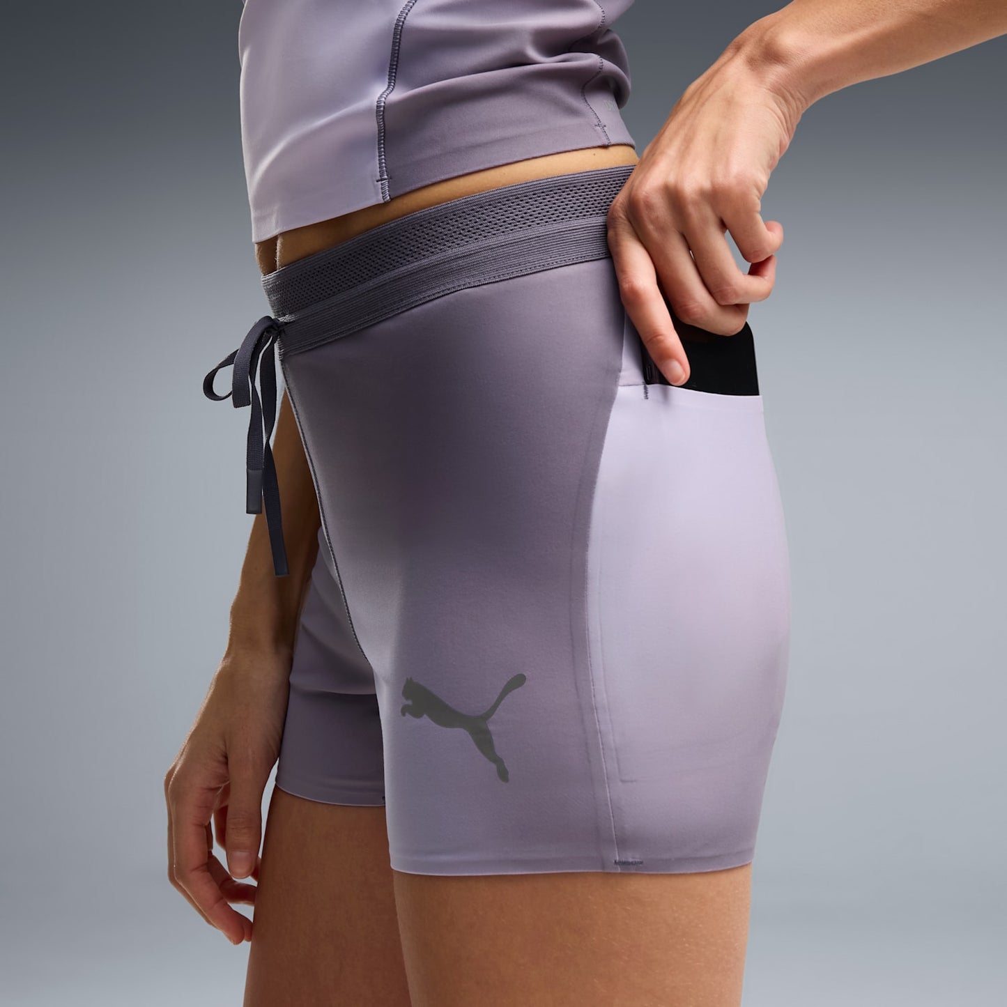 Womens Puma LIGHTSPEED AOP 3" Short Tight