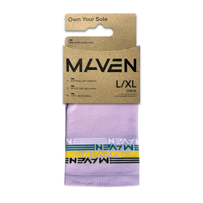 Unisex Maven Crew Running Sock